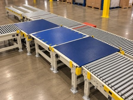 Conveyor installation in manufacturing and corrugated paper facilities